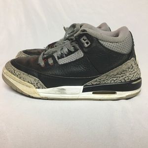 Jordan 3 Black Cement Toddler SIZE 4.5Y USED